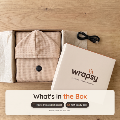 Wrapsy™ Heated Wearable Blanket