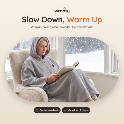 Wrapsy™ Heated Wearable Blanket