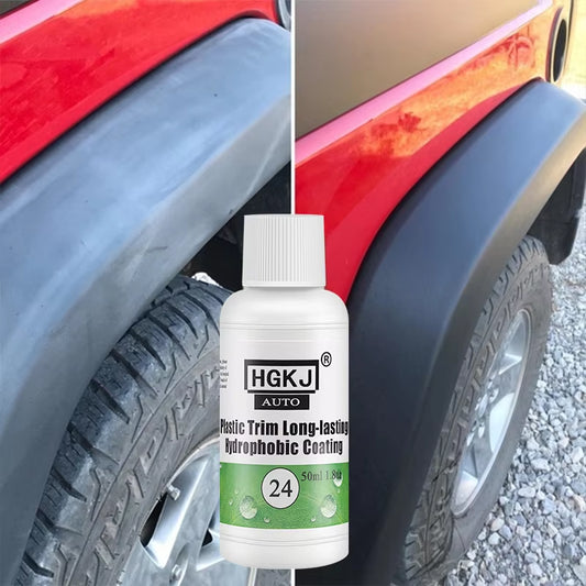 Plastic Restore Revitalizer Plastic Renovator Longlasting Coating for Car Rubbers Refurbish Clean Gloss Black Shine  24