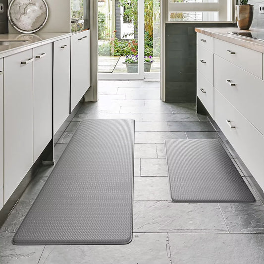 Anti Fatigue Kitchen Mats for Floor Memory Foam Cushioned Rugs Comfort Standing Desk Mats for Office Laundry Room Waterproof