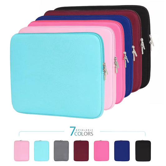 Soft Cotton Laptop Sleeve Bag Case for Notebook Tablet Cover 11" 12" 13" 15" 15.6" for Macbook Retina 13 Xiaomi Huawei HP Dell